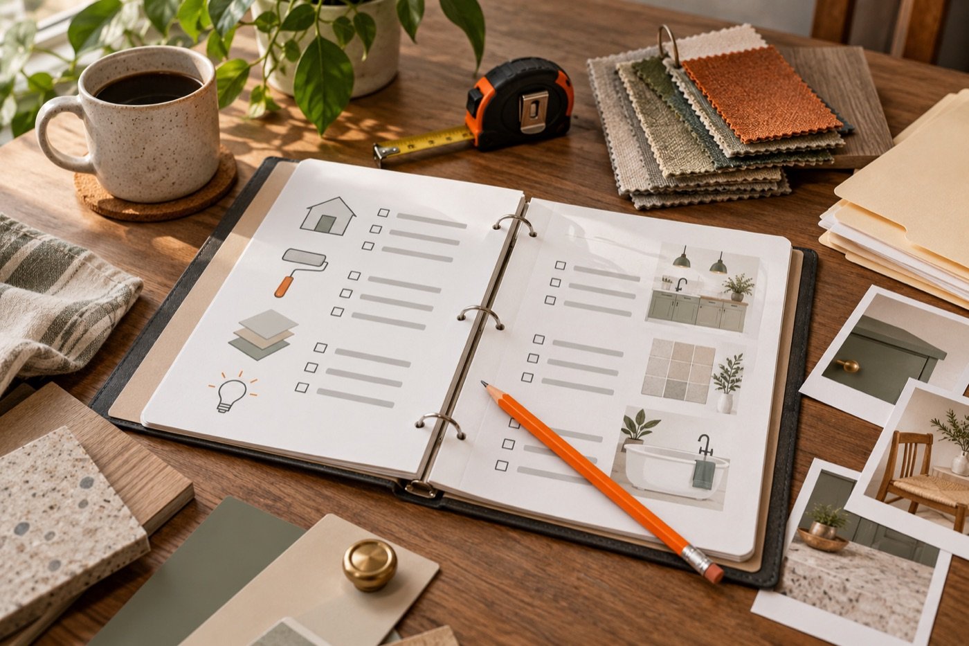 Project preparation binder, checklists and material references